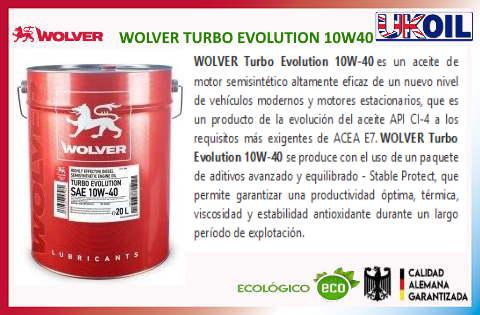 WOLVER TURBO EVOLUTION 10W40